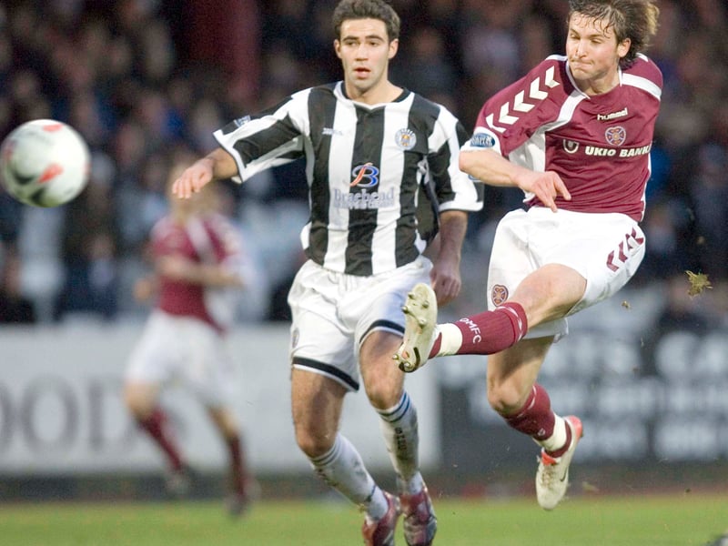 The Lithuanian winger scored a long-range effort for the Jambos at Love Street to opening the scoring in a 2-2 draw against St Mirren back in 2006 after just 18 seconds.