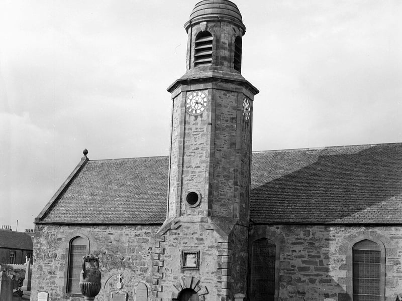 The experior of Elie Old Kirk - later known as Elie Parish Church - in April 1960.