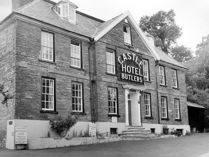 The Castle Hotel, Bishop's Castle, as it appeared in 1969.