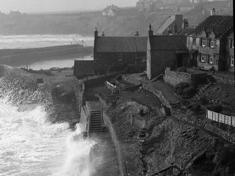 A view of Crail on a stormy day in March 1963.
