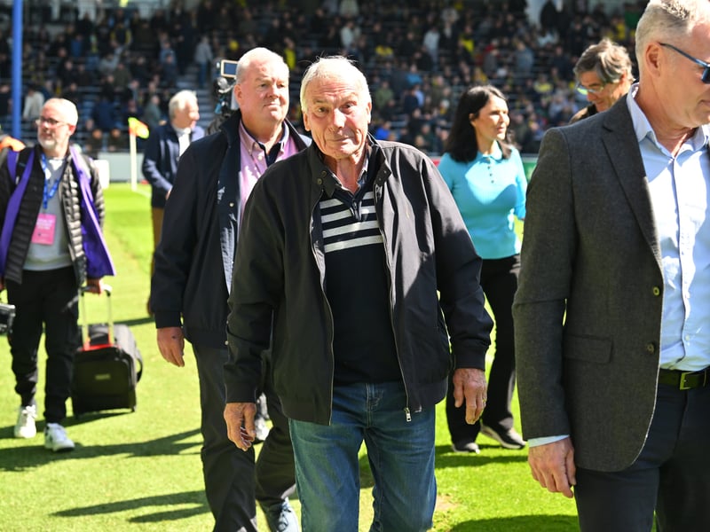 Dave Munks takes to the pitch at Pompey's Former Players' Day on Monday. Picture: Graham Hunt/ProSportsImages
