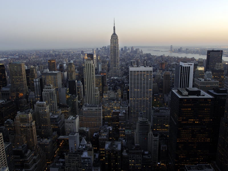 It will be significantly colder in the Big Apple than in Leeds on Wednesday. It will be a positively Baltic 8C max in New York City, compared to the 22C in our city. 