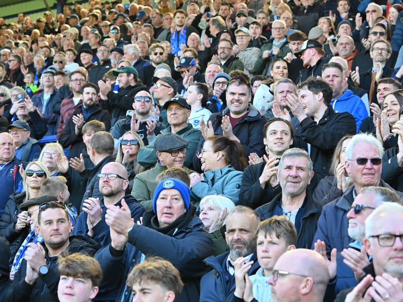 The Fratton faithful were in full voice on Easter Monday as they gave John Mousinho's men immense backing in their draw against relegation rivals Oxford United.