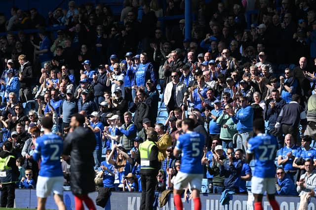 The Fratton faithful were in full voice on Easter Monday as they gave John Mousinho's men immense backing in their draw against relegation rivals Oxford United.