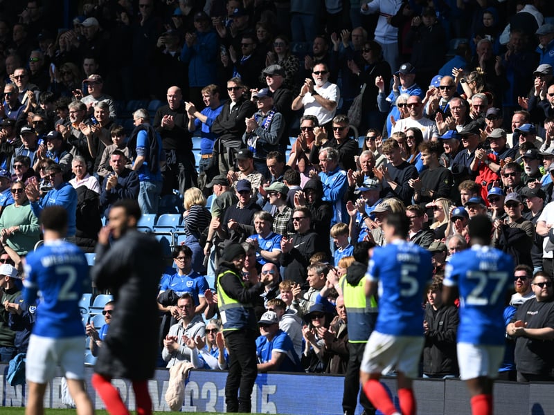 The Fratton faithful were in full voice on Easter Monday as they gave John Mousinho's men immense backing in their draw against relegation rivals Oxford United.