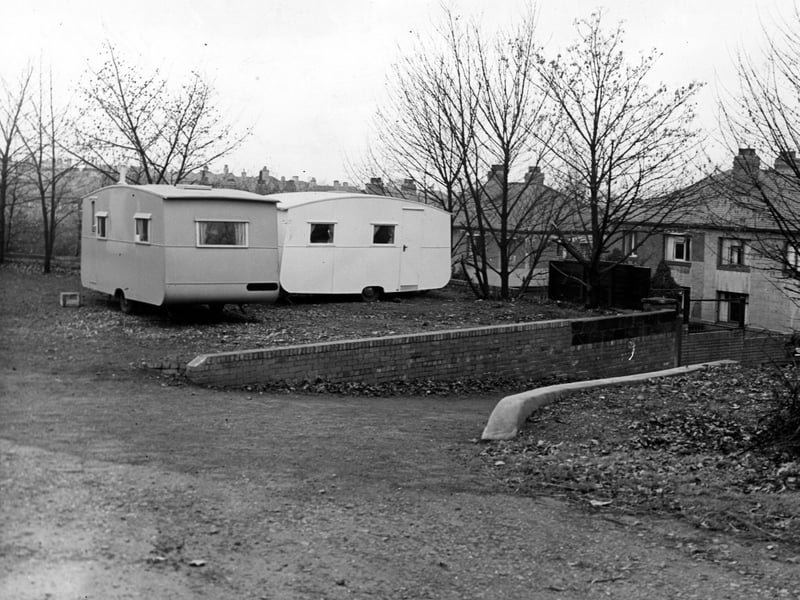 The entrance to premises of J.W. Atkinson, plumbers and electrical engineers on Scott Hall Road pictured in November 1950.