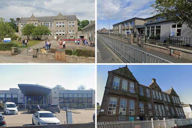 Four of the best performing primary schools in Aberdeenshire.