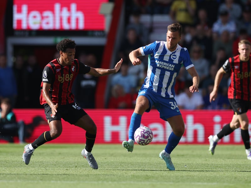 He has been employed by Brighton & Hove Albion since 2020 but the 34-year-old defender faces an uncertain future. 