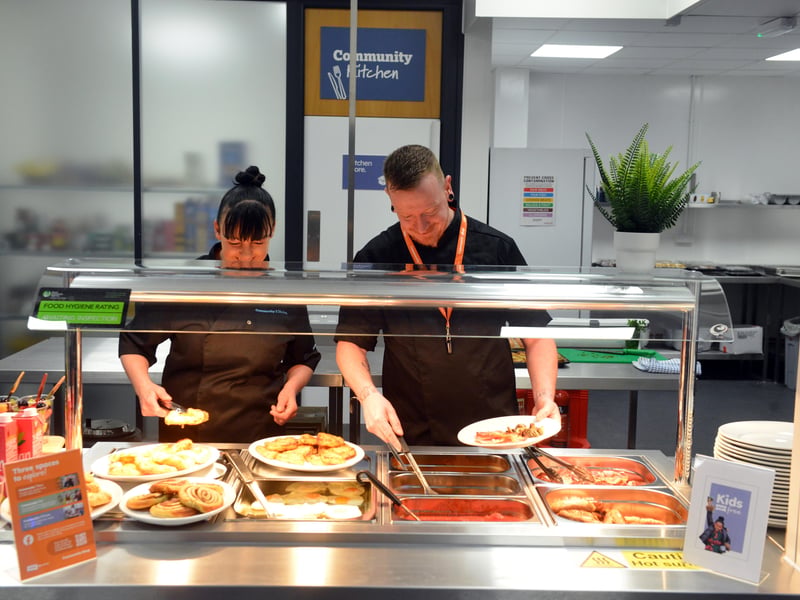 The Community Kitchen cafe has opened as part of the new Community Shop in Fawcett Street. While the retail element of the shop, which sells discounted surplus supermarket items, is for members on means-tested benefits, the Community Kitchen is open to all. It sells very affordable food with a full English for £3 - and kids eat free every day with a paying adult.