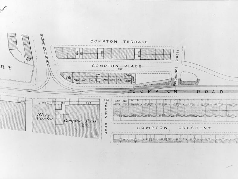 A plan of improvements to Compton Road in December 1940.