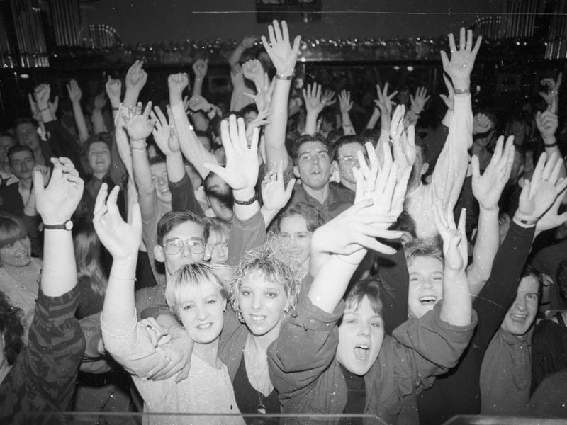 Revellers at a Leeds nightclub in December 1991