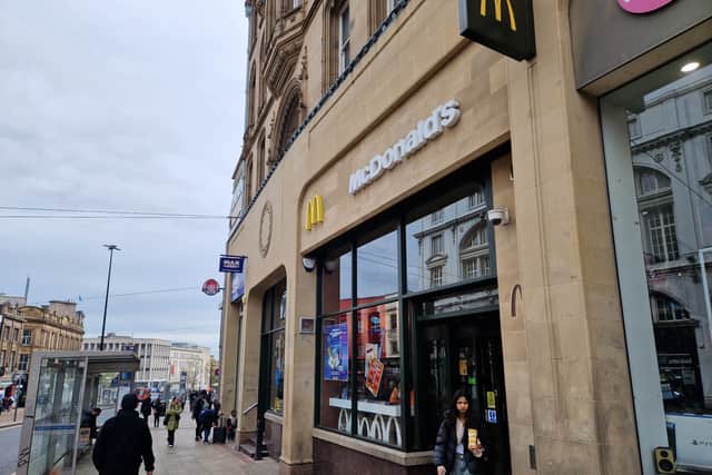McDonalds want to refurbish their high profile venue on High Street, Sheffield. Photo: David Kessen, Iconic Media