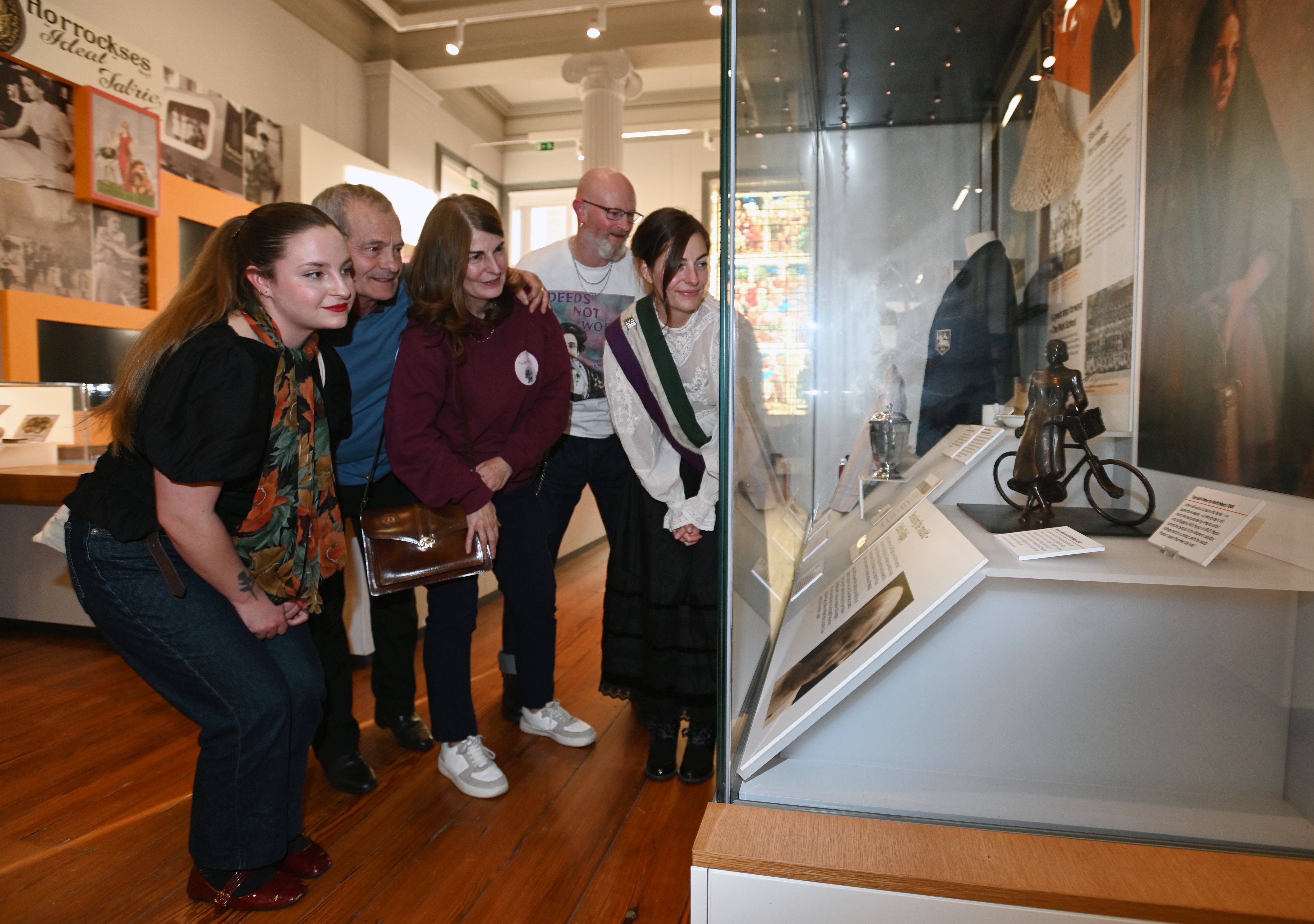 Members of Friends of Edith Rigby are delighted to see the new sculptures in place. 
