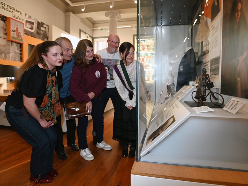 Members of Friends of Edith Rigby are delighted to see the new sculptures in place. 