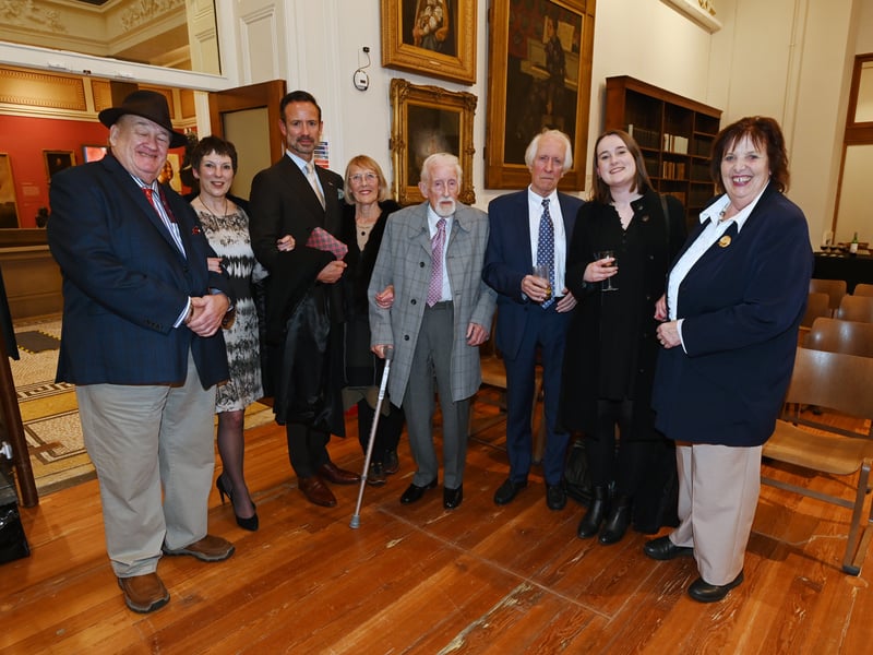 Guests were invited to be the first to see two new bronze sculptures of notable people from Preston, Edith Rigby and  Richard Arkwright.