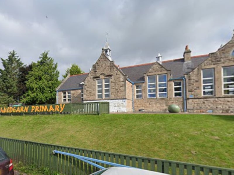 Auldearn Primary School, in Nairn, also dropped 10 points in the writing category to score 390 out of 400 in the report. Fewer than 10 per cent of its 199 pupils come from 'very deprived' backgrounds.