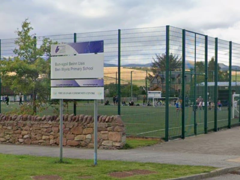 Dingwall's Ben Wyvis Primary School dropped 10 marks in each of the numeracy and writing categories to finish with a creditable 380 points out of 400 in the report. Fewer than 10 per cent of its pupils are 'very deprived' and the school has a pupil-to-teacher ratio of 22.6.