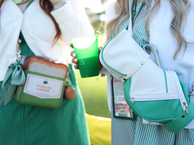 Patrons' bags specially selected for the day.