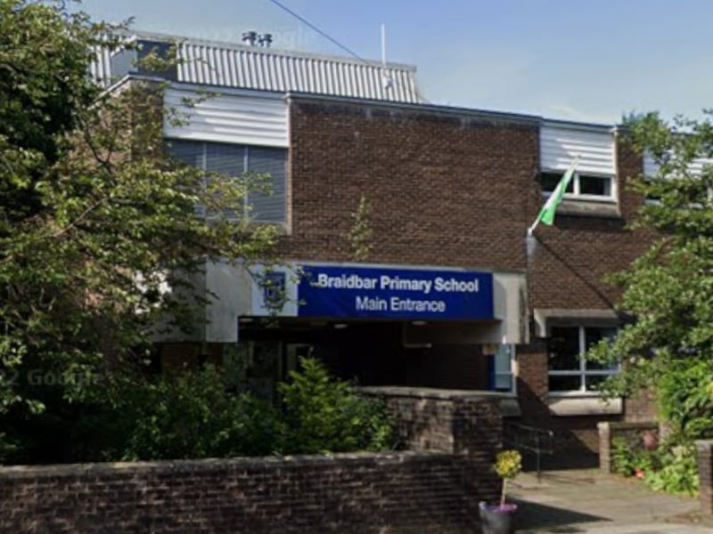 Completing our list of East Renfrewshire primaries that scored full marks in the report is Braidbar Primary School, in Giffnock. It has a total roll of 184 and an average class size of 26.3.