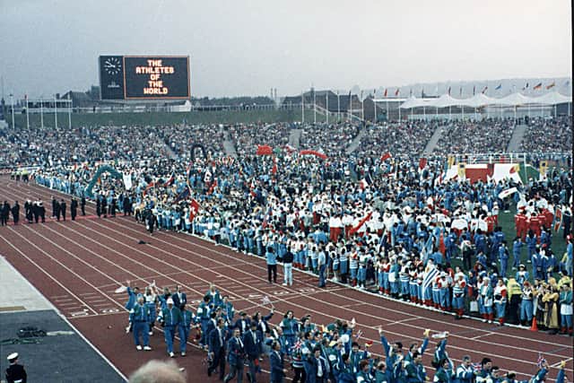 The opening ceremony of the World Student Games at Sheffield's Don Valley Stadium in 1991