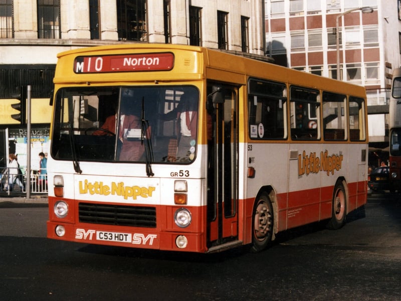 A Little Nipper bus in Sheffield in 1998