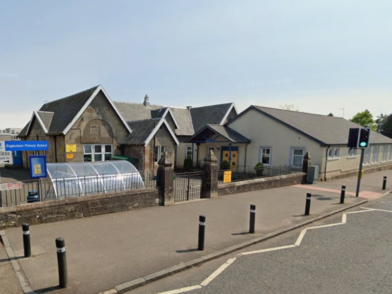 Located in the East Renfrewshire village of the same name, Eaglesham Primary School scored the perfect 400 out of 400 in the report. It has a roll of 382 pupils and 21 teachers.
