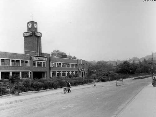 Thrift Stores Ltd, headquarters on Bridge Road pictured in June 1939. The company began in 1881 by grocers Wright Popplewell and J.W. Jessop, also founded Ideal Stores on Wellington Road in 1873.