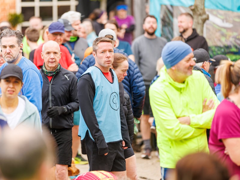 Around 300 runners gathered to complete the 5K and celebrate the 10th anniversary of Fareham parkrun.