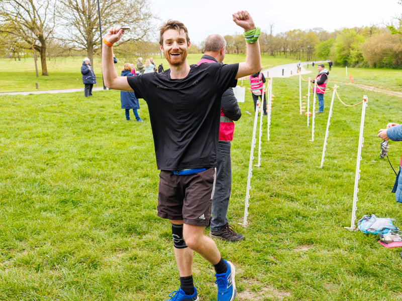 Phillip who was first to complete Fareham 10th Anniversary Parkrun