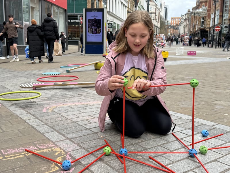 Lilah Robinson, nine, of Seacroft building.