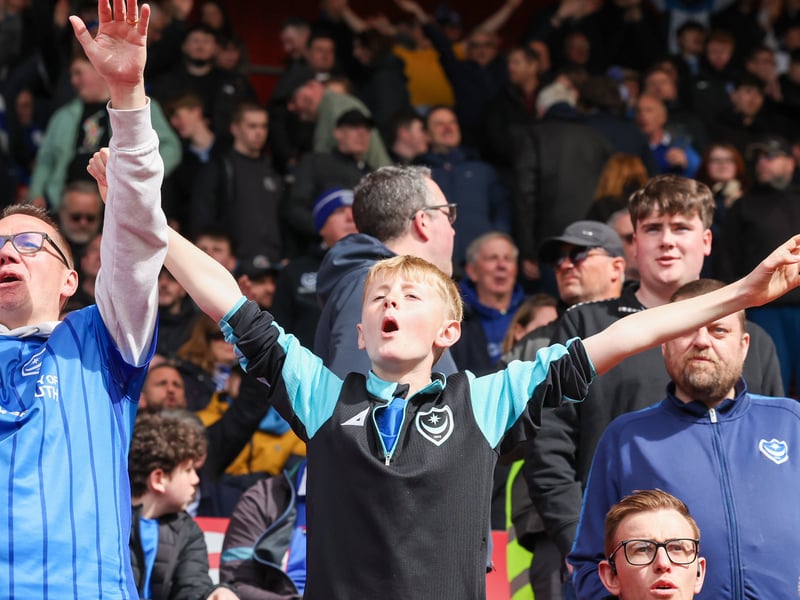 Pompey fans roared their team on to a huge survival victory at promotion-chasing Middlesbrough.