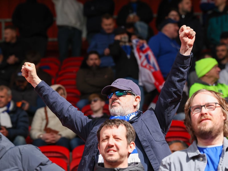 Pompey fans roared their team on to a huge survival victory at promotion-chasing Middlesbrough.