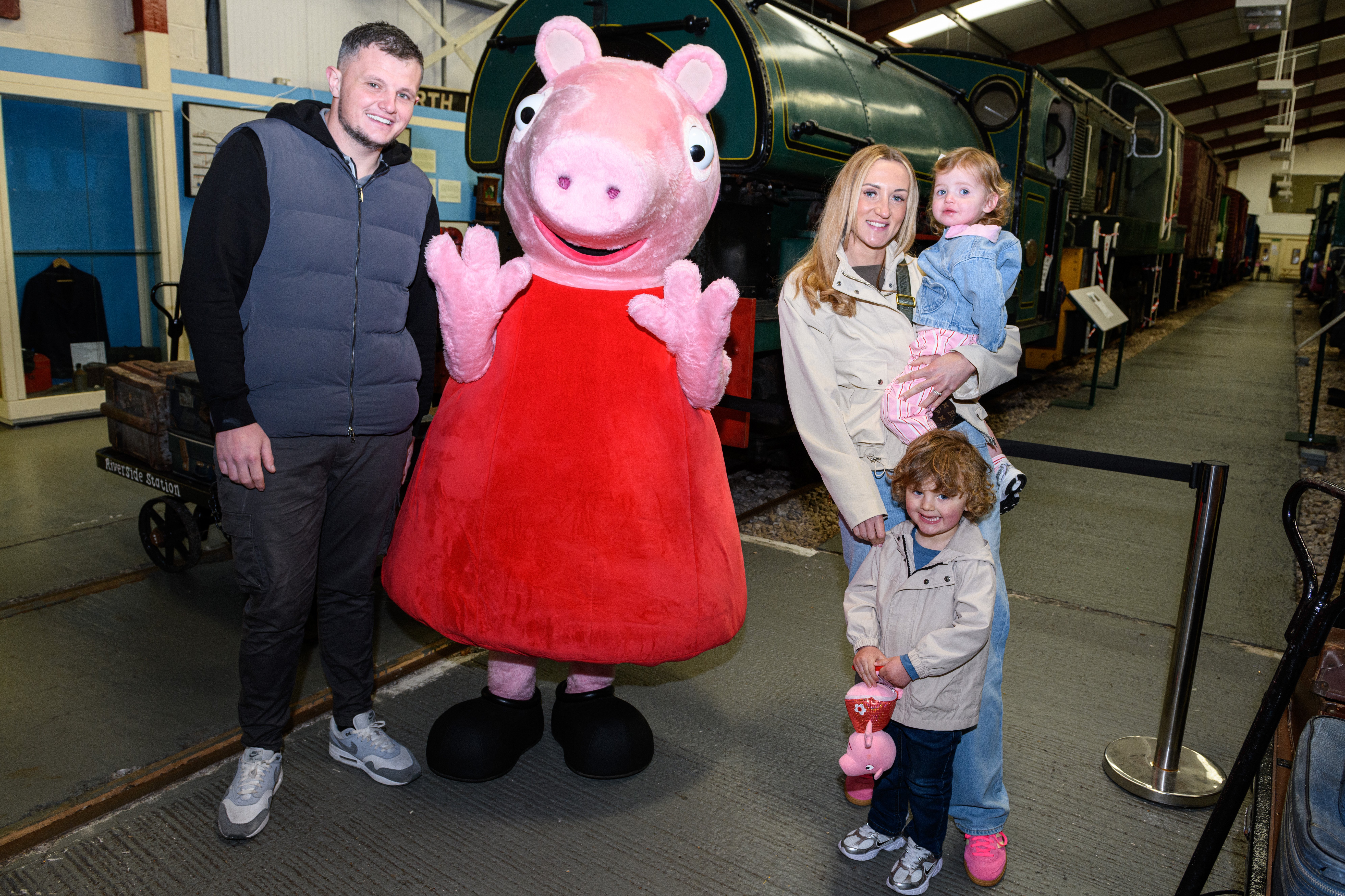 Take a look at 15 photos from Peppa Pig's trip to Ribble Steam Railway