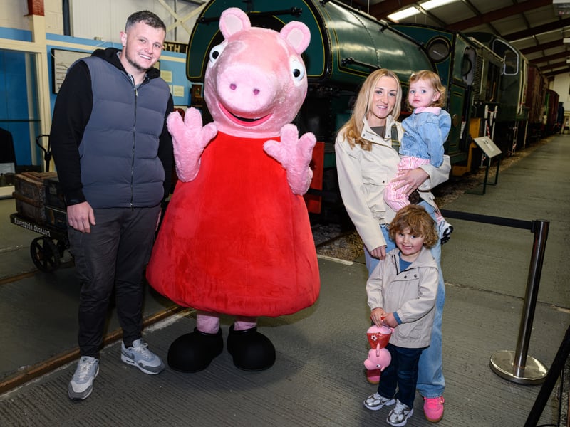 Take a look at 15 photos from Peppa Pig's trip to Ribble Steam Railway