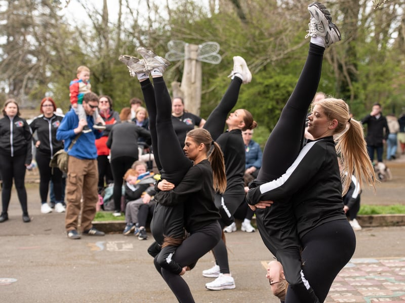 A vibrant performance from Euphoria Dance Therapy at the festival.