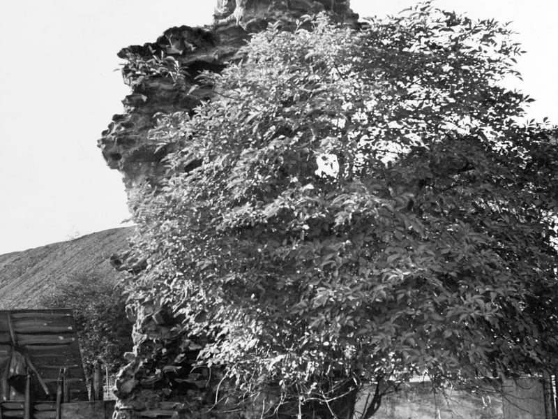 The remains of Rothwell Castle pictured in October 1966.