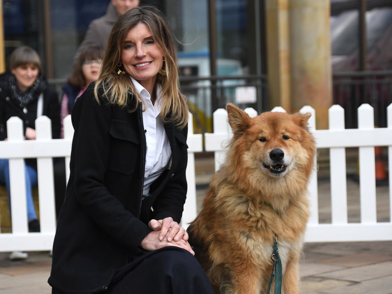 The Yorkshire Shepherdess Amanda Owen was one of the judges for the dog show for the second year running.