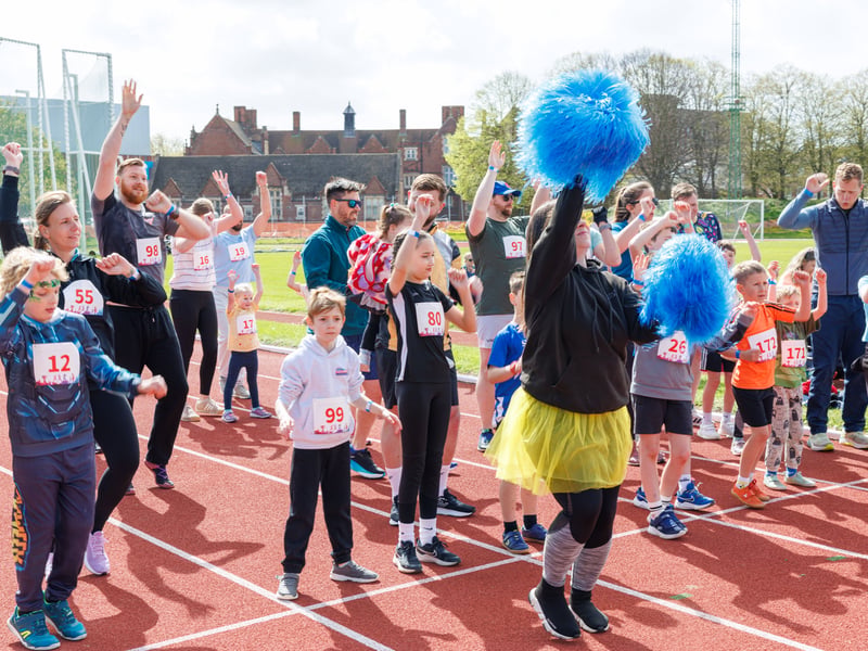 The military children’s charity Little Troopers organised a fun run day at HMS Temeraire to celebrate the month of the military child.