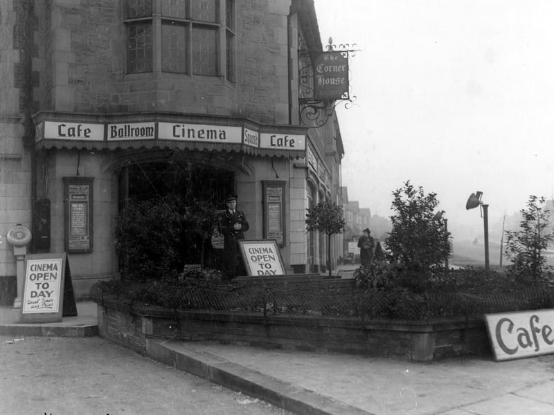 The Corner House Cinema on Harrogate Road pictured in December 1939.