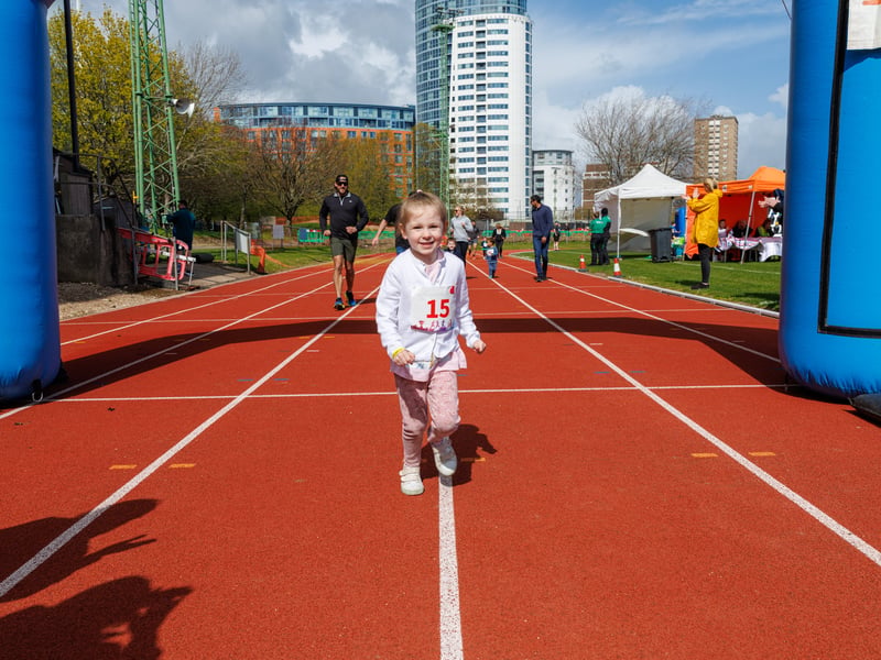 The military children’s charity Little Troopers organised a fun run day at HMS Temeraire to celebrate the month of the military child.