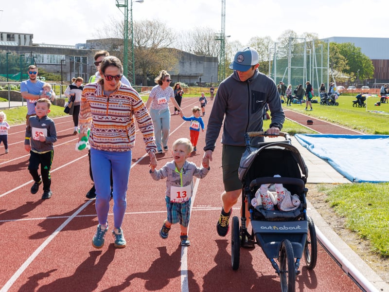 The military children’s charity Little Troopers organised a fun run day at HMS Temeraire to celebrate the month of the military child.