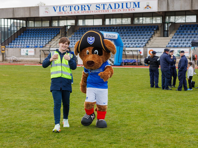 The military children’s charity Little Troopers organised a fun run day at HMS Temeraire to celebrate the month of the military child.