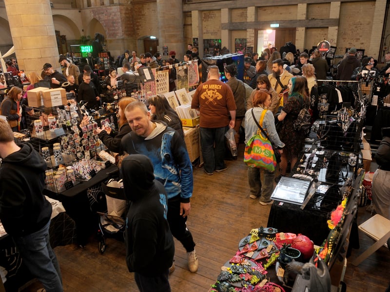Horror fans of all ages browsed the stalls and checked over their shoulders for any surprise attacks.