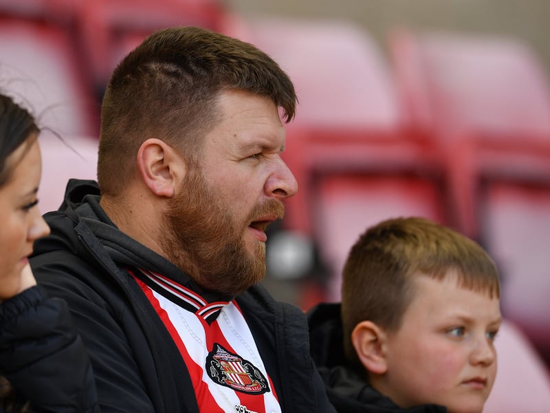 Sunderland fans pictured before, during and after the Tottenham game at the Stadium of Light. Photo by Frank Reid.