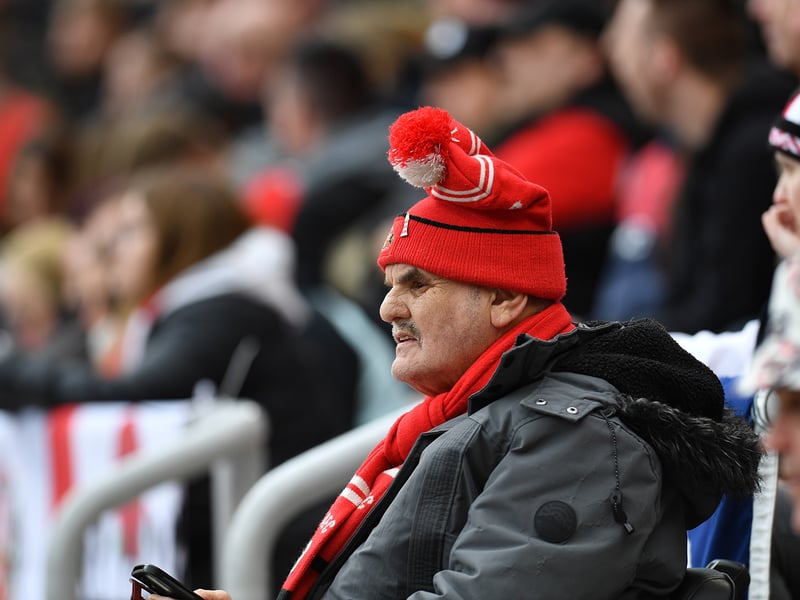 Sunderland fans pictured before, during and after the Tottenham game at the Stadium of Light. Photo by Frank Reid.