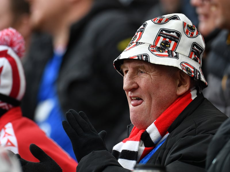 Sunderland fans pictured before, during and after the Tottenham game at the Stadium of Light. Photo by Frank Reid.