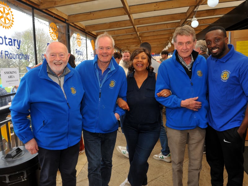 Cheers to the organisers Rotary Club of Roundhay members, Richard Wharton, chair of the Beer Festival Committee, John Hartley, President Rotary Club of Roundhay, Jacqui Ridsdale, past president, Paul Nickson, committee member and Levi Fowler, committee member.