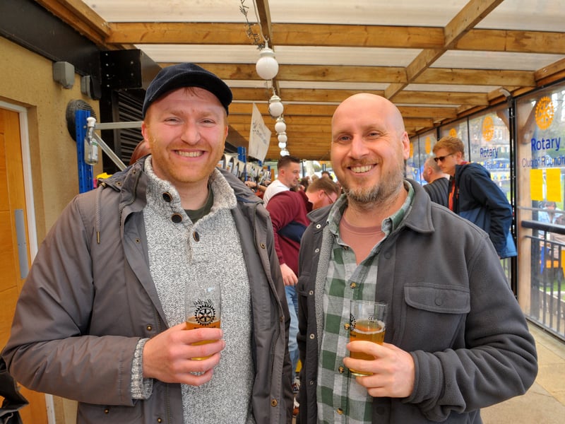 Drinkers Mike Powell and Tim Merchant.