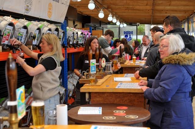 A busy bar.