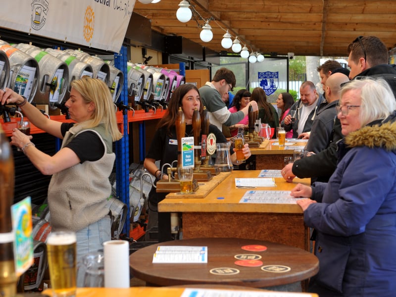 A busy bar.